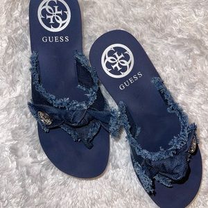 Awesome navy blue GUESS sandals